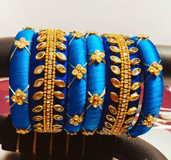 LoveNspire Indian Silk Thread Bangles, Kundan Bangle, Wedding Bracelets,  Bollywood Bracelet, Pakistani Braclet, Hippie Jewelry, Bridal Kangan, Glass  Bangals - Walmart.com