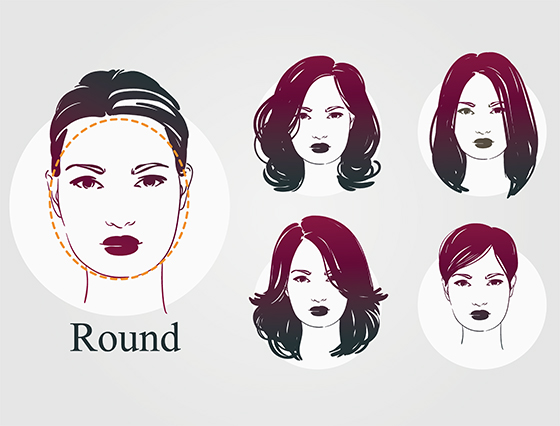 Flattering Hairstyles For Round Faces