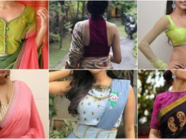 Latest Stylish Designs For Sari Blouse