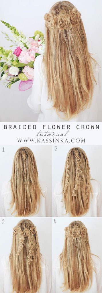 3. Braided Flower Crown