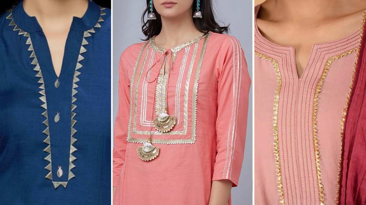 Latest  Modern Kurti Neck Designs Of Front and Back Images 2023